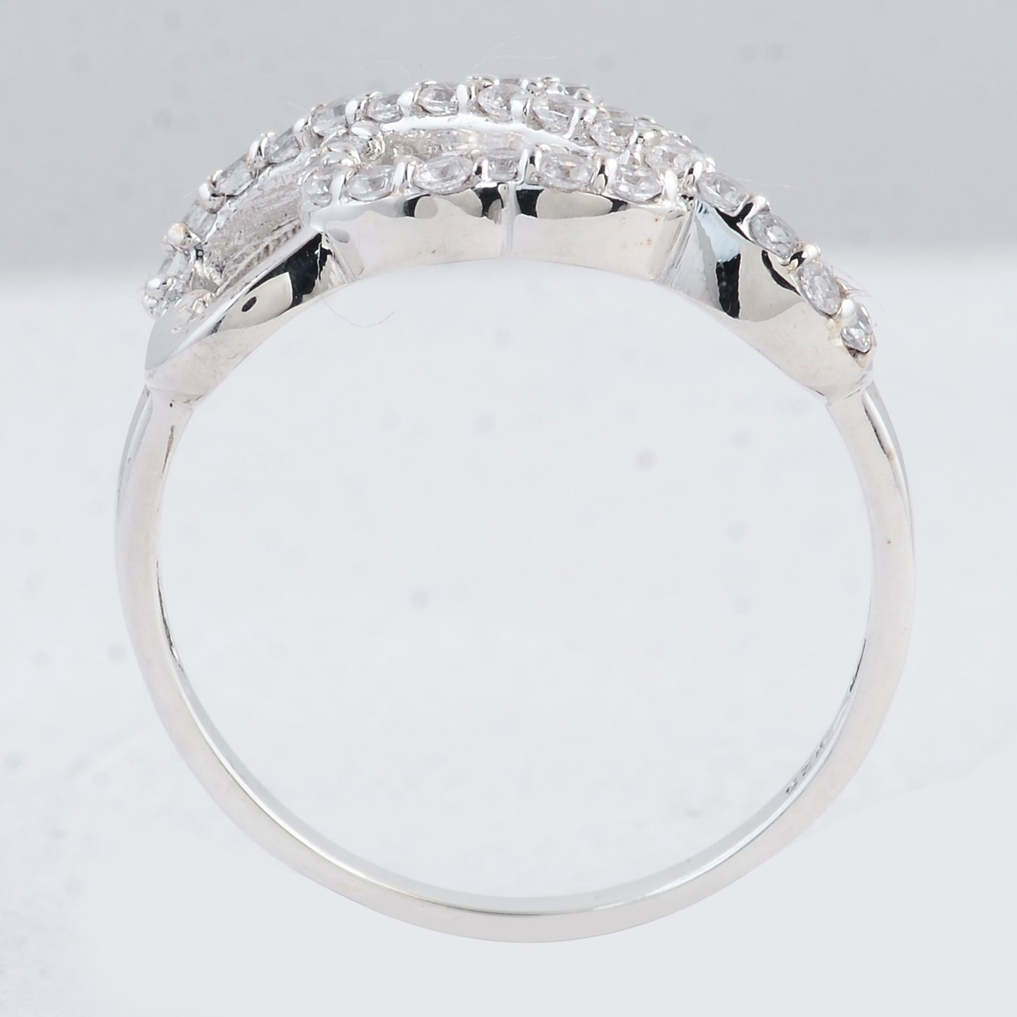 0.81 Ct Round Cubic Zirconia 925 Sterling Silver Ring