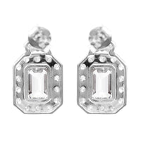 3.82 Carats Lab Grown Diamond 14K Gold Earrings