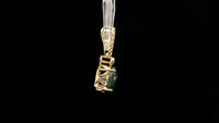 4.07 Ct Oval Mixed Cut Natural Corundum Sapphire 14K Gold Pendant