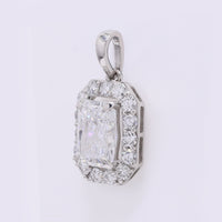 2.52 Carats Lab Grown Diamond 950 Platinum Pendant