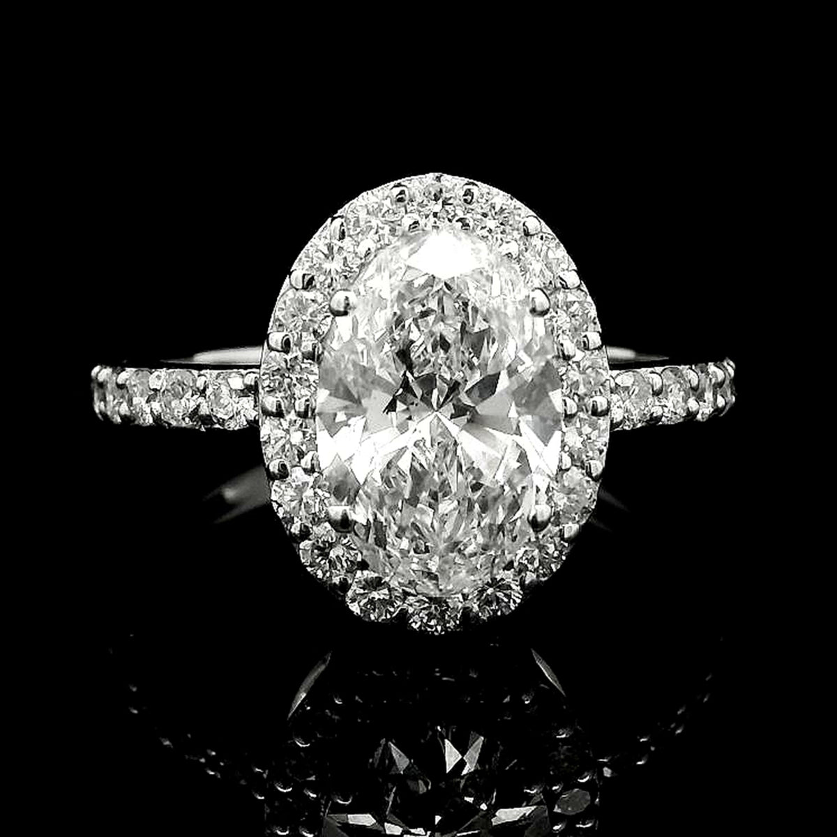 2.52 Carats Lab Grown Diamond 14K Gold Ring