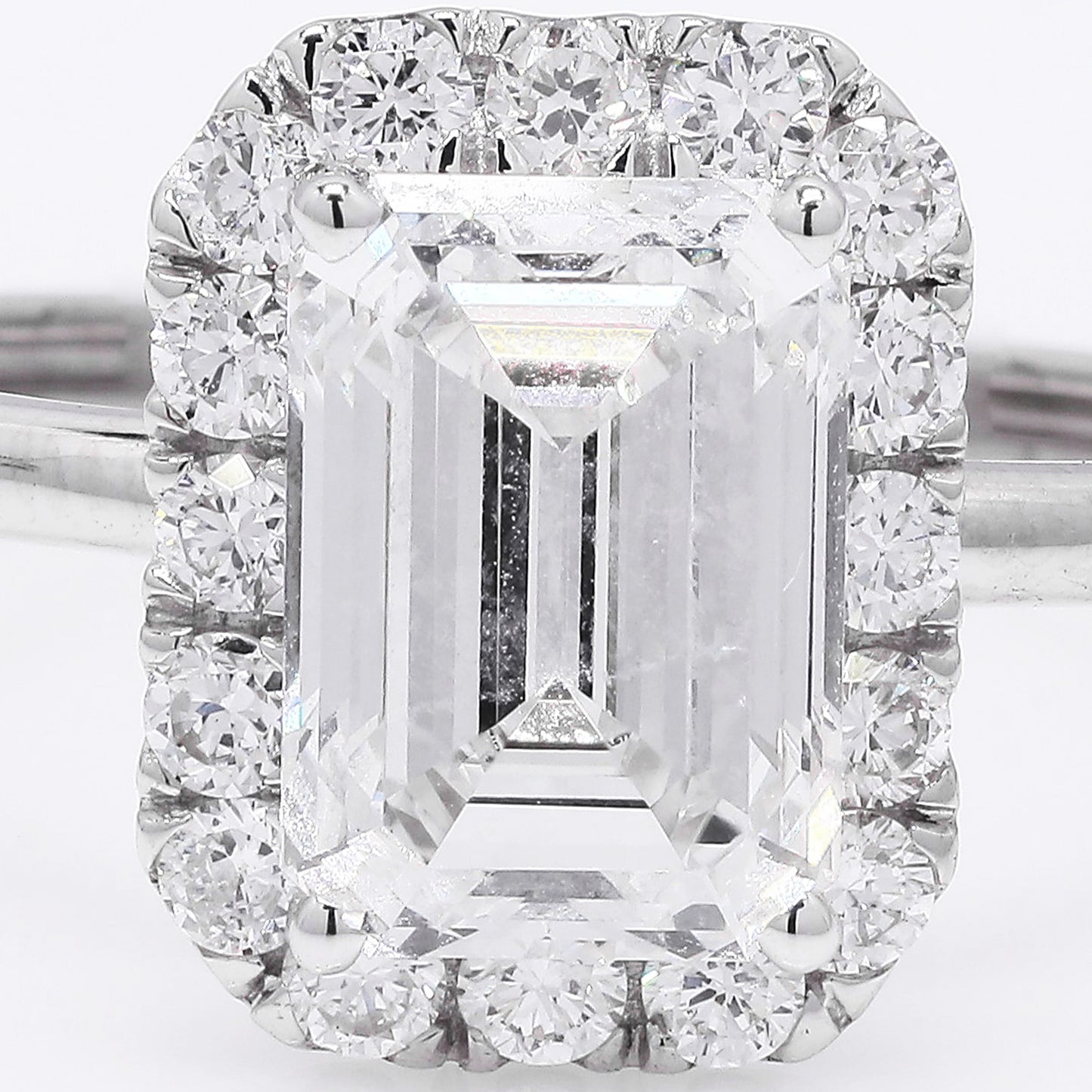 2.30 Ct Emerald Cut Lab Grown Diamond 14K Gold Ring