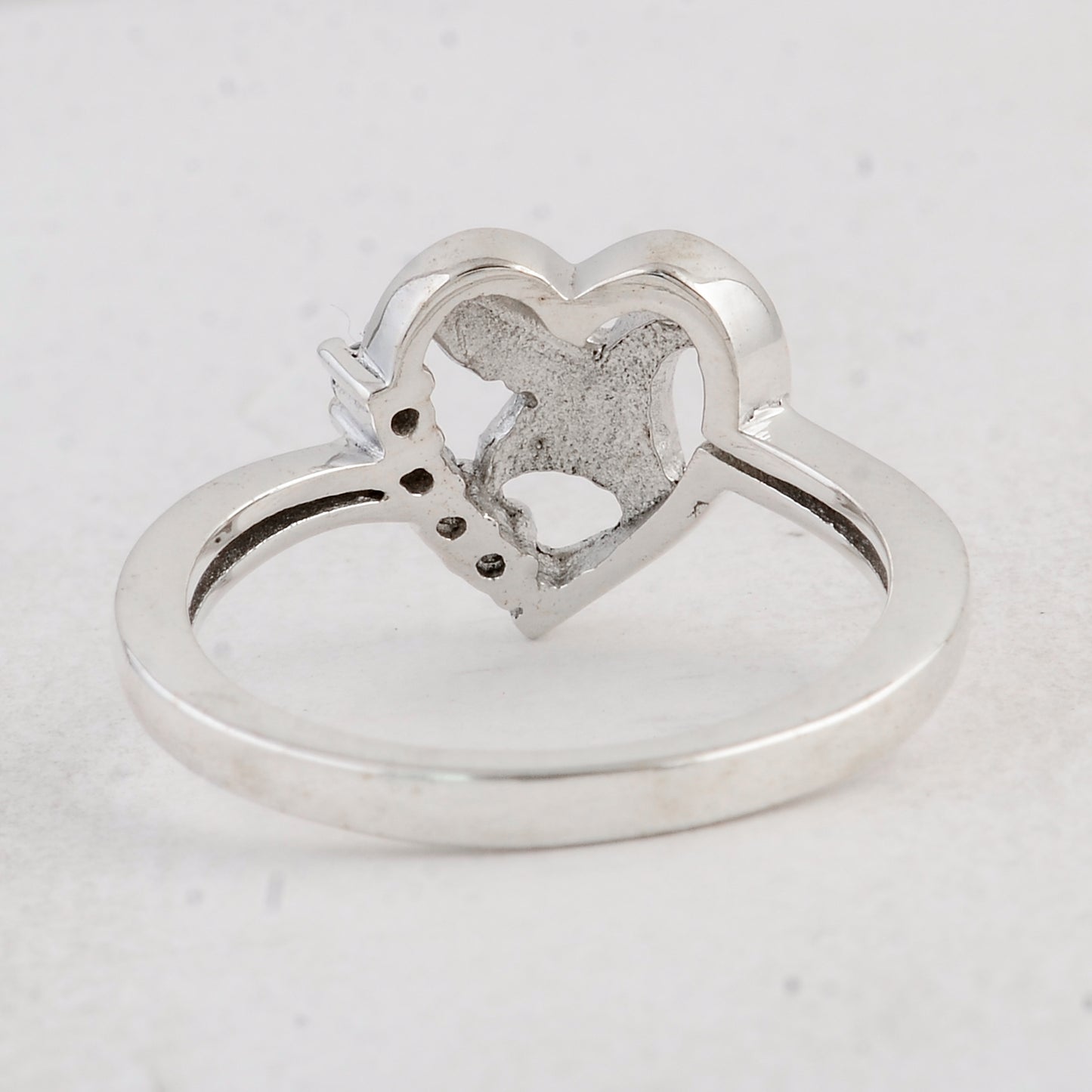 0.08 Ct Round Cubic Zirconia 925 Sterling Silver Ring