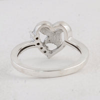 0.08 Ct Round Cubic Zirconia 925 Sterling Silver Ring