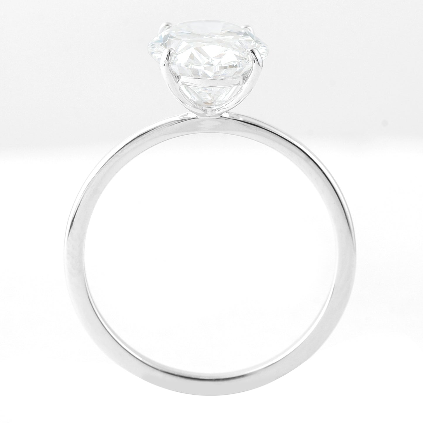 3.02 Carats Lab Grown Diamond 14K Gold Ring