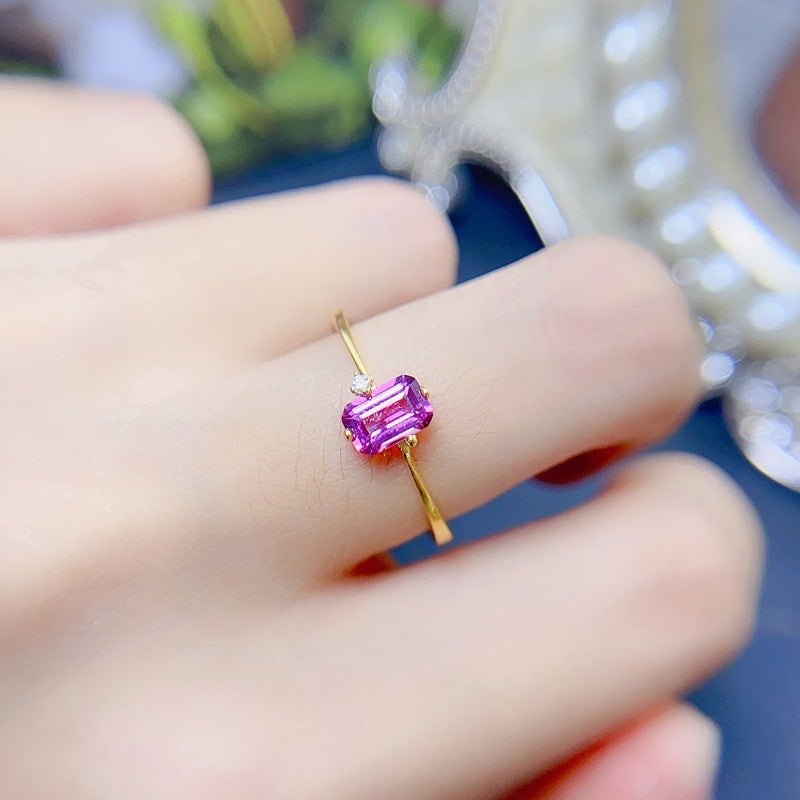 Garnet 925 Sterling Silver Ring