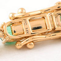 21.53 Ct Natural Emerald 14K Gold Necklace