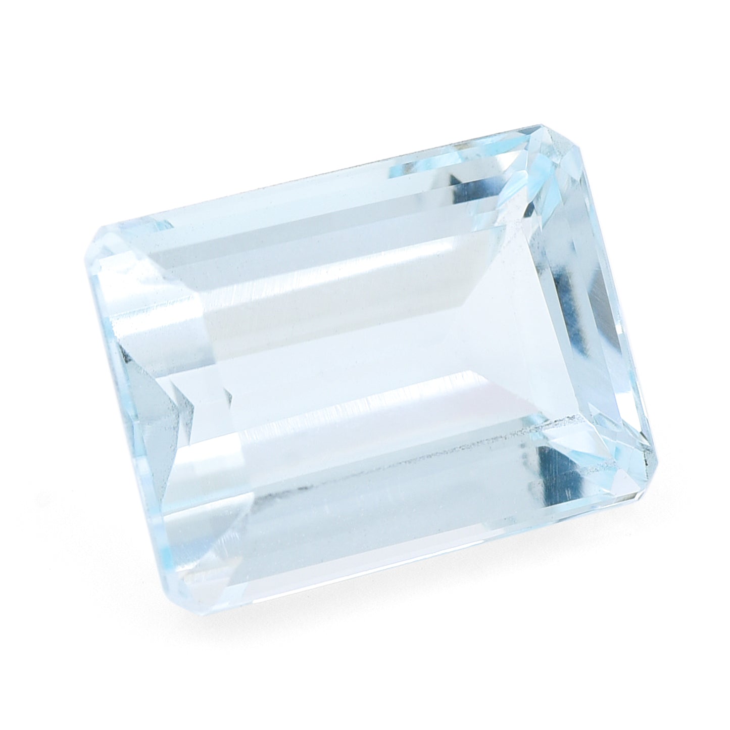 4.38 Natural Beryl Aquamarine Emerald Cut Gemstone