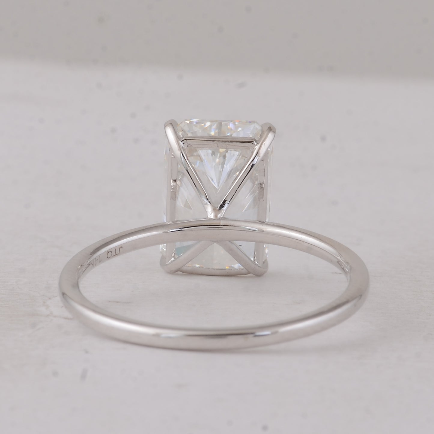 3.31 Carats Lab Grown Diamond 14K Gold Ring
