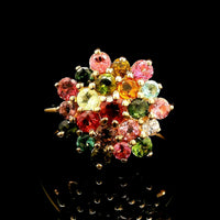 1.14 Ct Round Tourmaline 14K Gold Ring