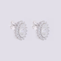 3.62 Carats Lab Grown Diamond 14K Gold Earrings