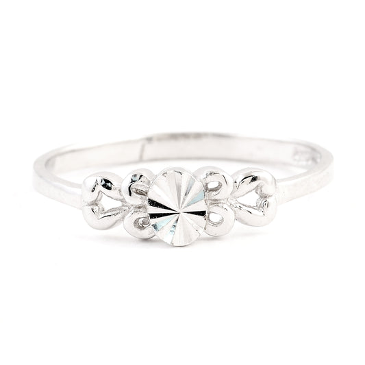 0.00 Ct Plain 925 Sterling Silver Ring