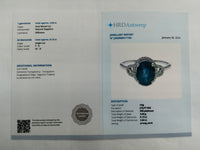 2.77 Ct Oval Mixed Cut Natural Sapphire 950 Platinum Ring