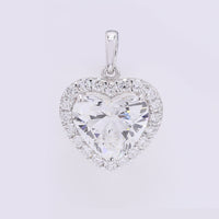 3.43 Carats Lab Grown Diamond 14K Gold Pendant
