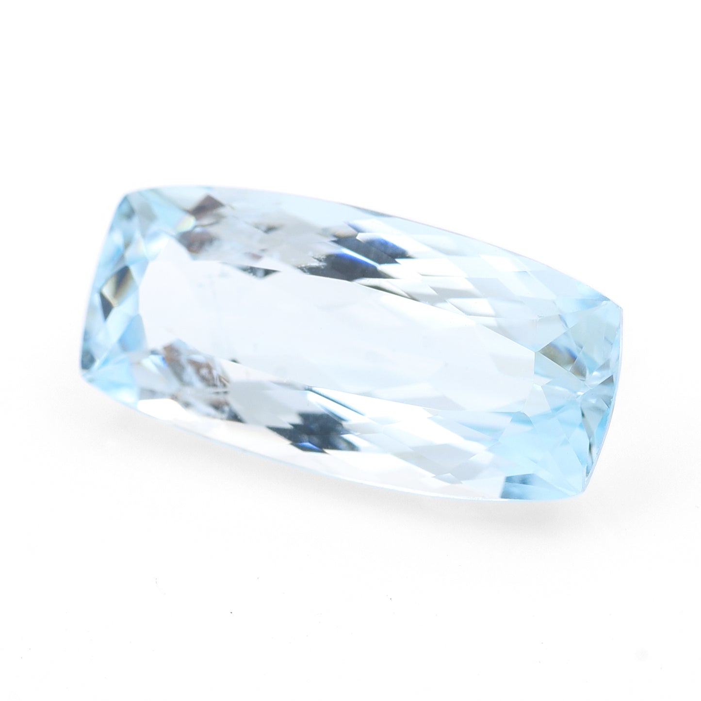 9.27 Natural Beryl Aquamarine Rectangular Cushion Mixed Cut Gemstone