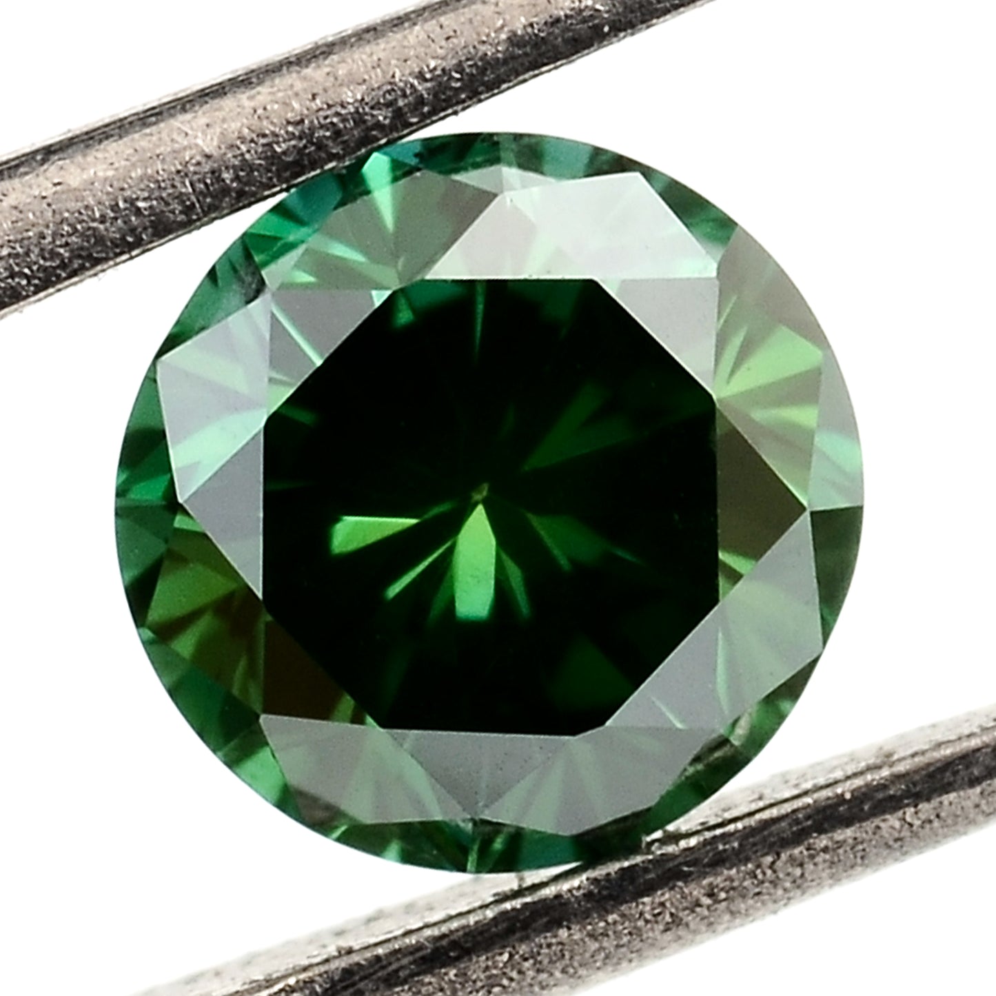 0.43 Green Diamond Round Loose Gemstone