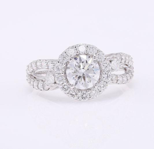 2.22 Carats Lab Grown Diamond 14K Gold Ring
