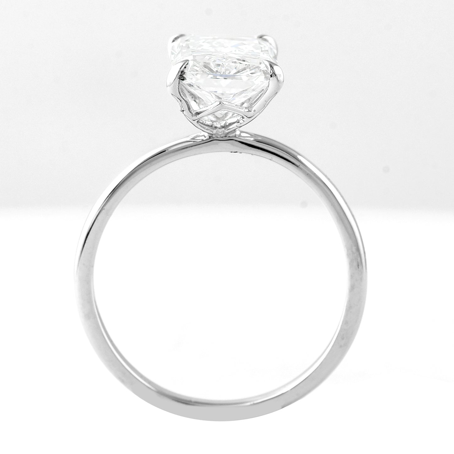 3.00 Carats Lab Grown Diamond 950 Platinum Ring