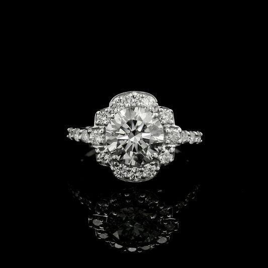 2.12 Carats Lab Grown Diamond 14K Gold Ring