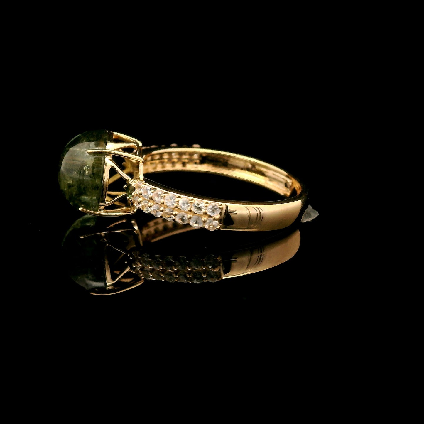 3.63 Carats Tourmaline 14K Gold Ring
