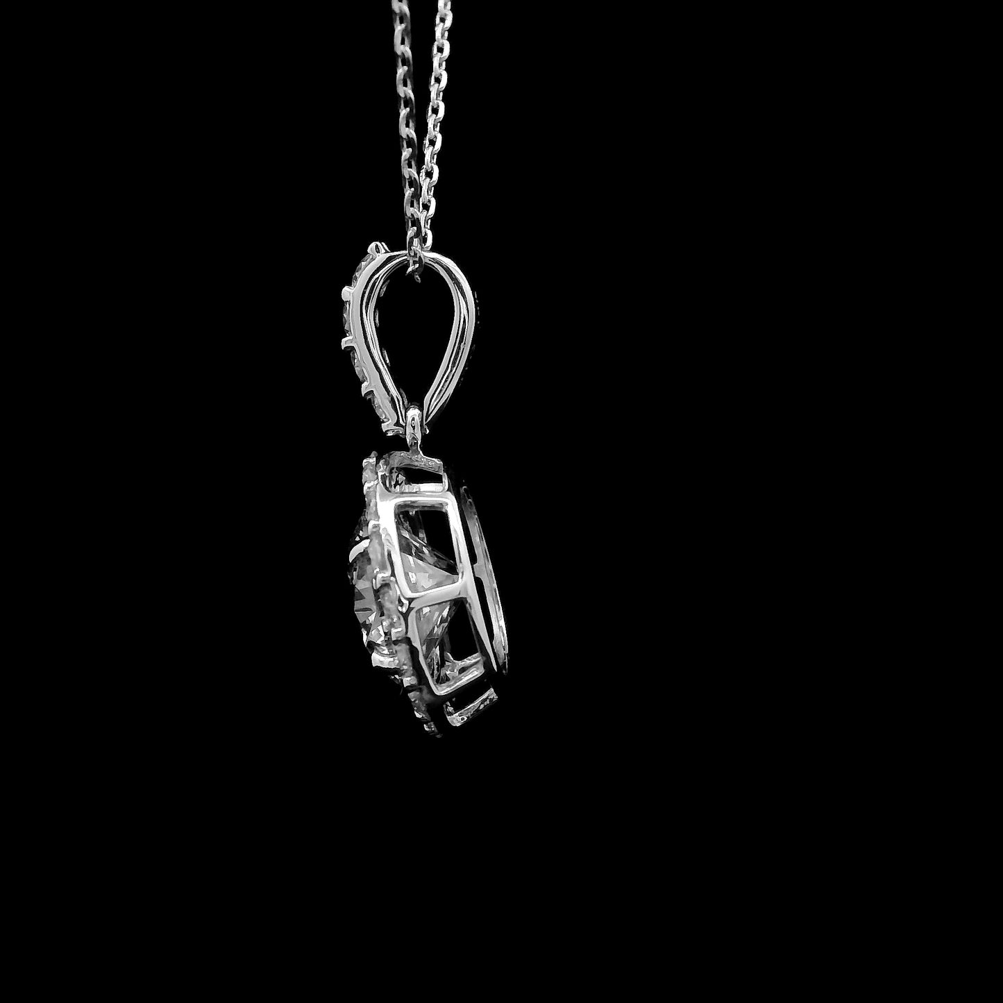 2.09 Carats Lab Grown Diamond 14K Gold Pendant
