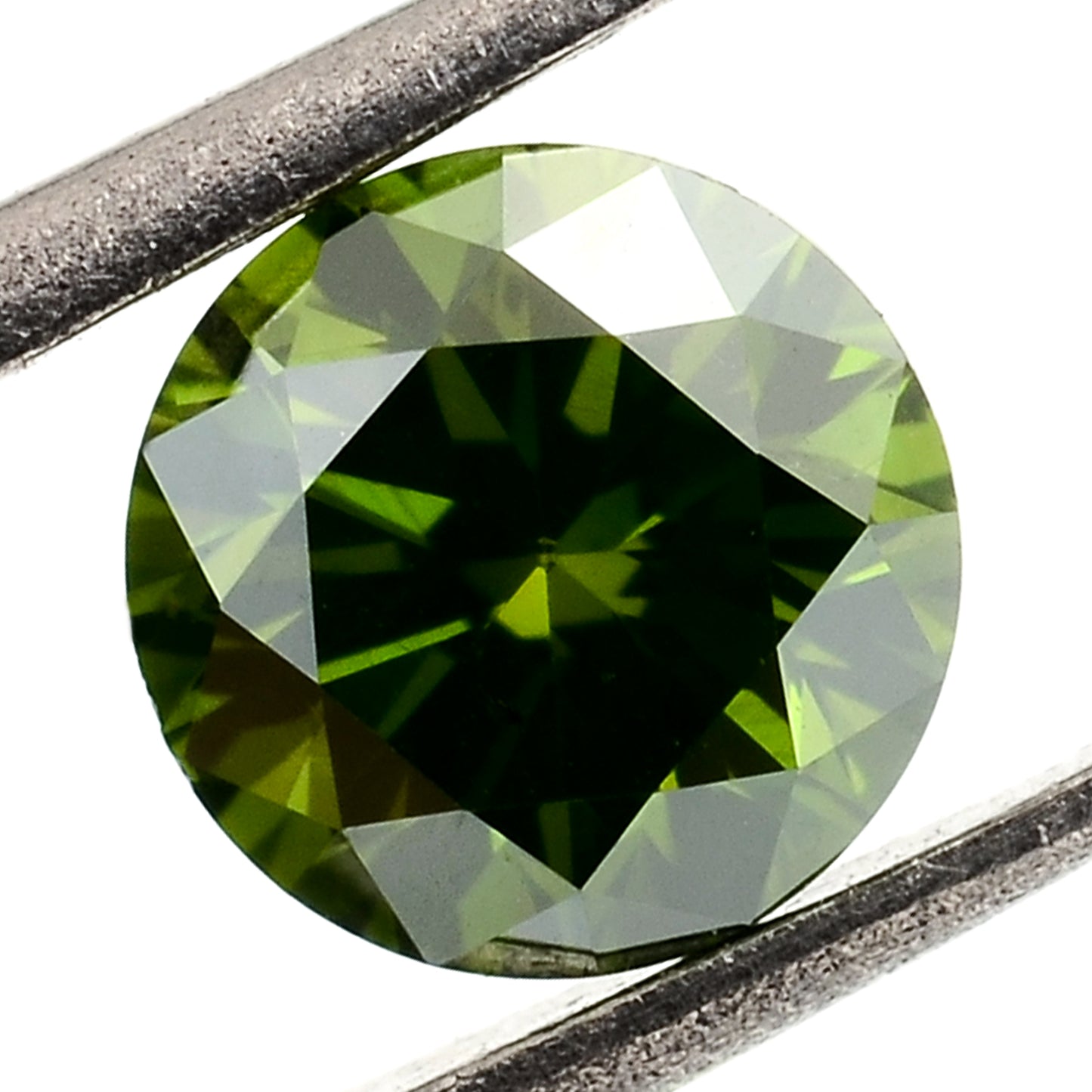 0.41 Green Diamond Round Loose Gemstone