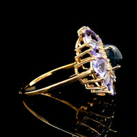 5.69 Ct Oval Sapphire 14K Gold Ring