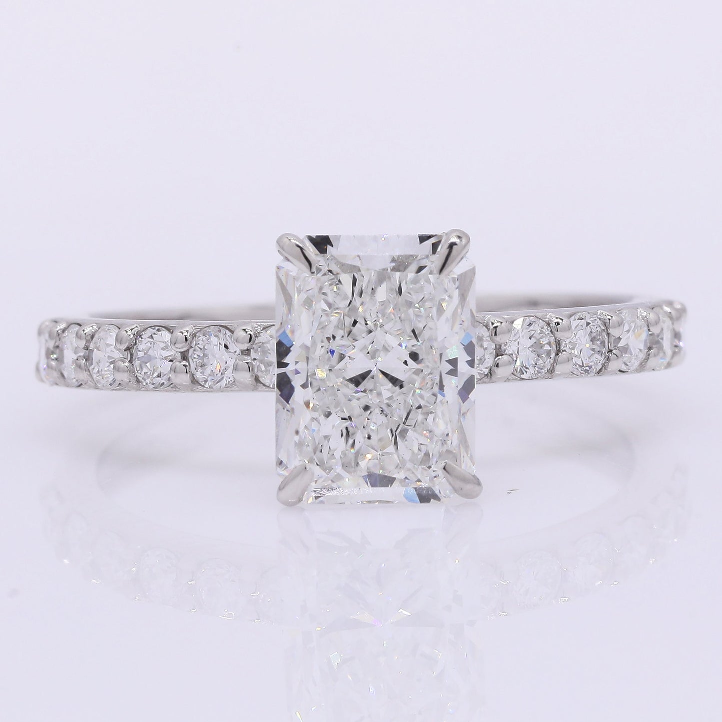 2.29 Carats Lab Grown Diamond 950 Platinum Ring