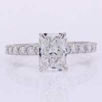 2.29 Carats Lab Grown Diamond 950 Platinum Ring