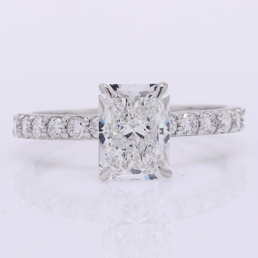 2.29 Carats Lab Grown Diamond 950 Platinum Ring