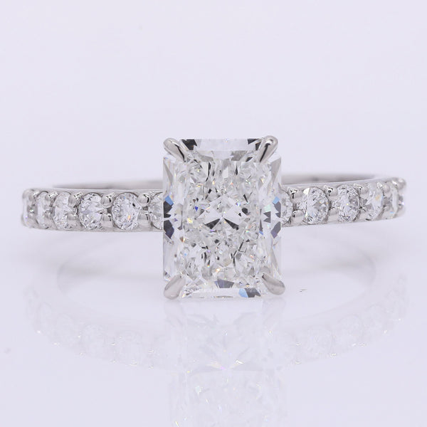 2.29 Carats Lab Grown Diamond 950 Platinum Ring