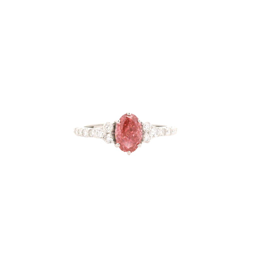 1.56 Carats Pink Lab Grown Diamond 14K Gold Ring