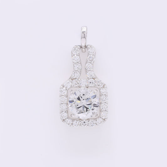 2.34 Carats Lab Grown Diamond 14K Gold Pendant
