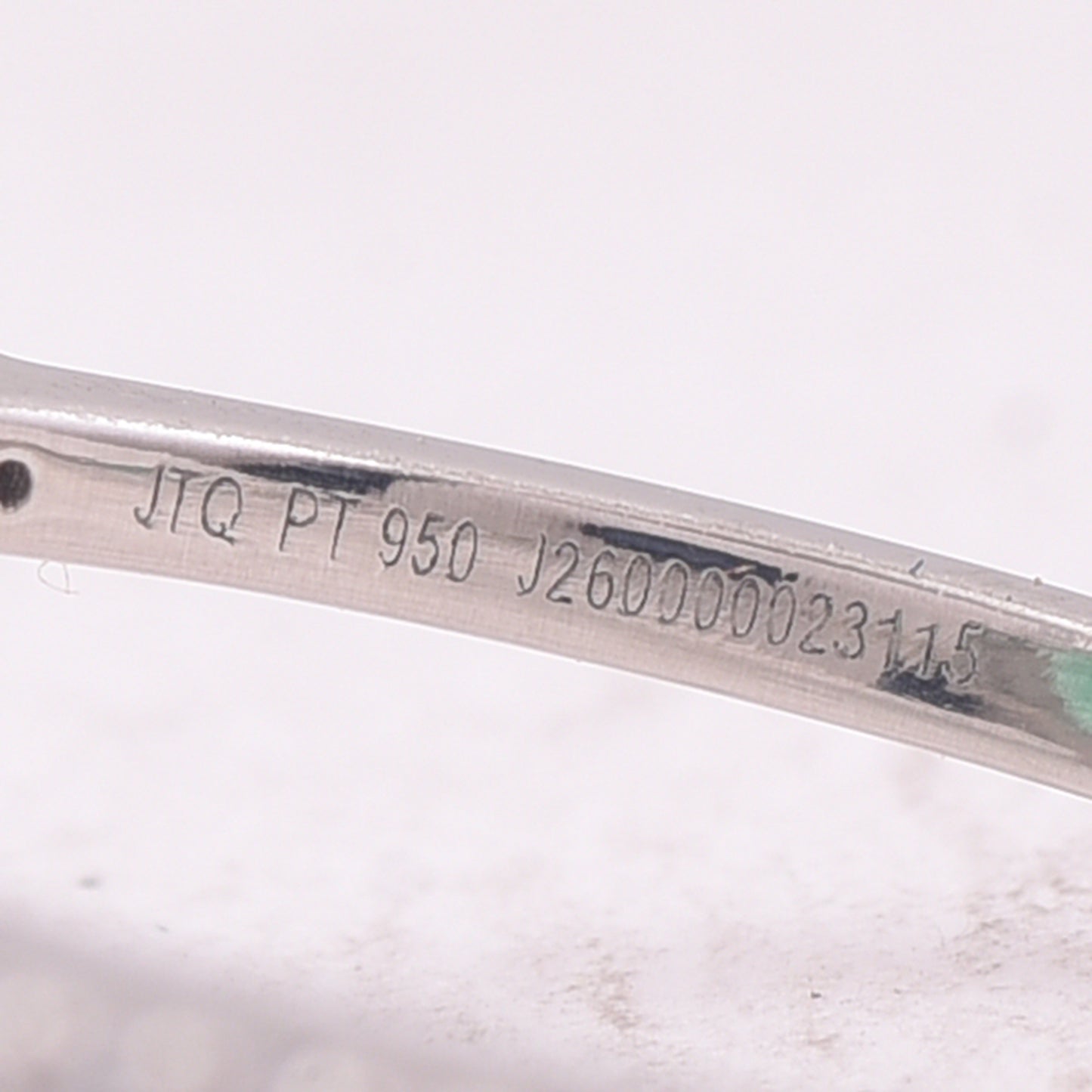 3.47 Ct Pear Mixed Cut Natural Emerald 950 Platinum Ring