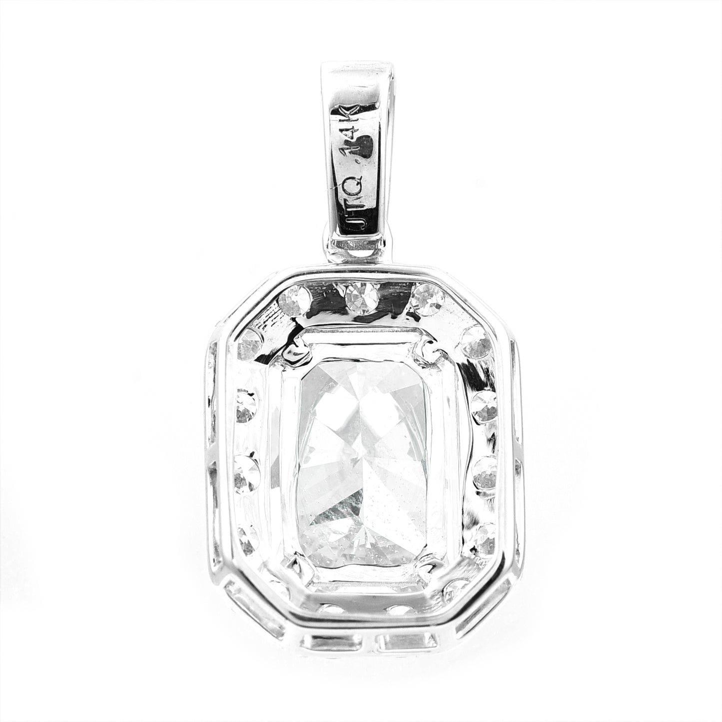2.52 Carats Lab Grown Diamond 14K Gold Pendant