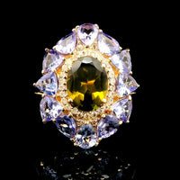 3.05 Ct Oval Tourmaline 14K Gold Ring