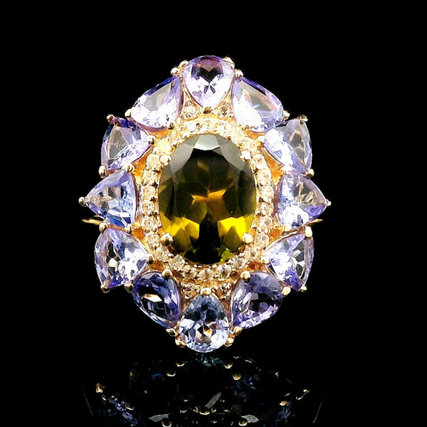 3.05 Ct Oval Tourmaline 14K Gold Ring