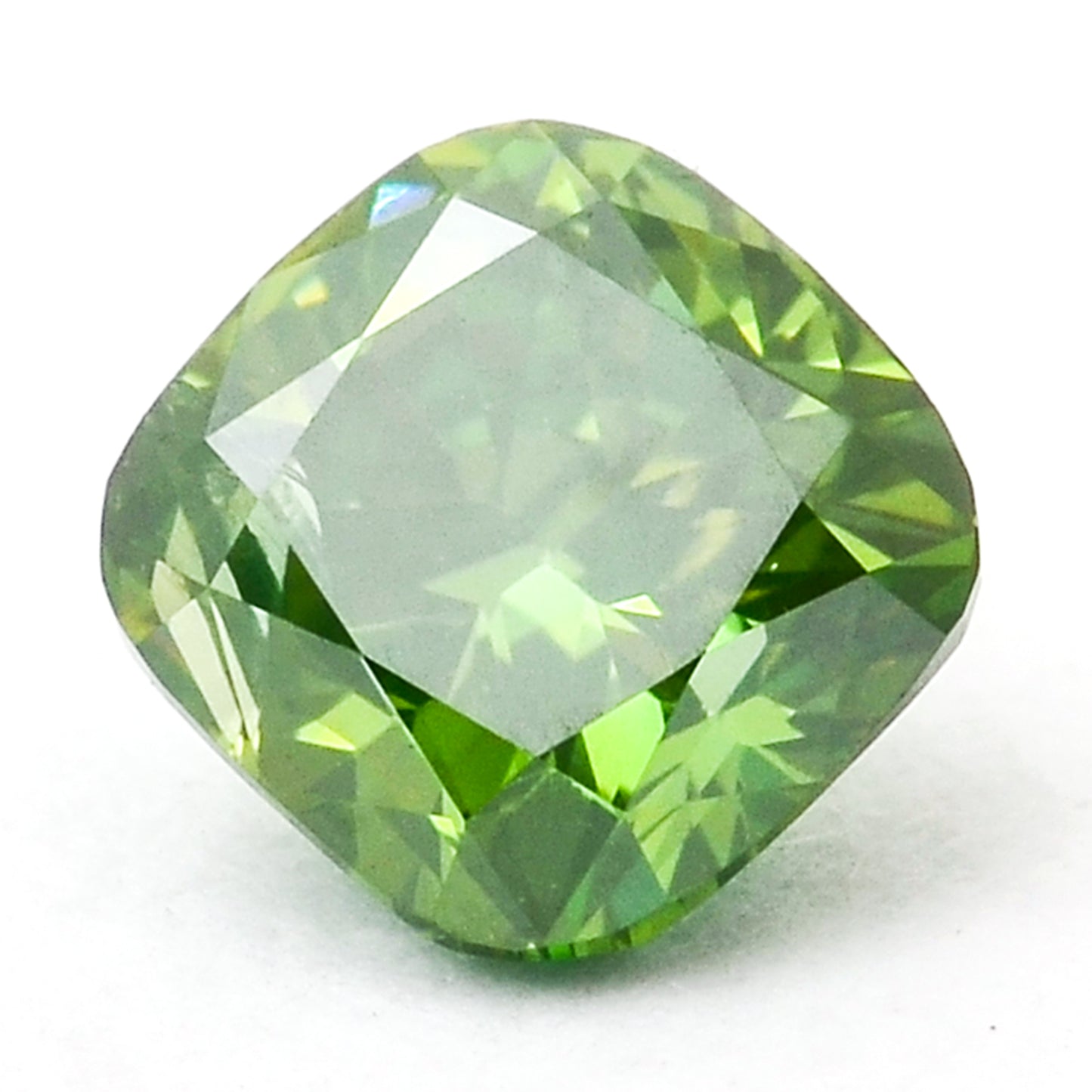 0.33 Green Diamond Cushion Loose Diamond