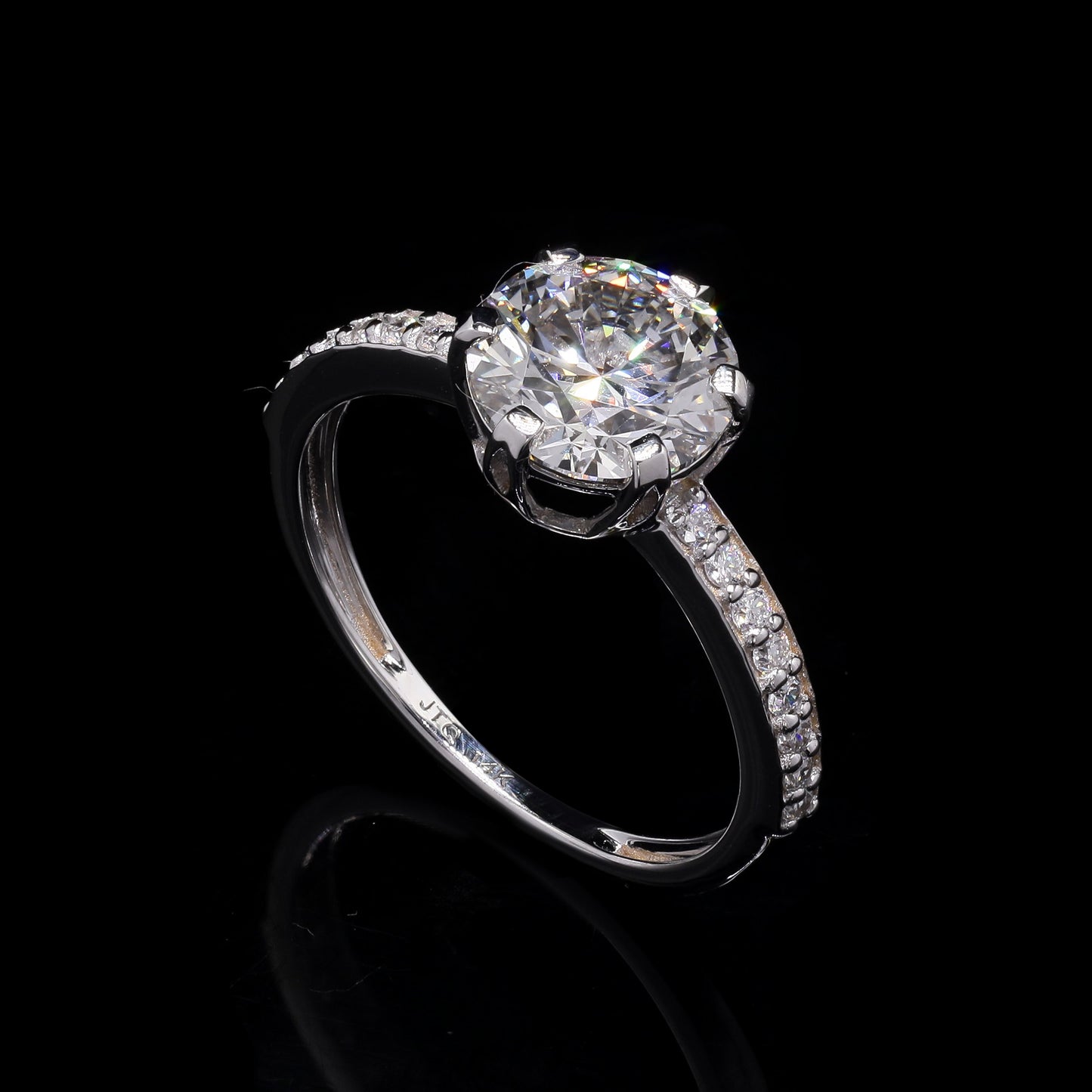 2.26 Carats Lab Grown Diamond 14K Gold Ring