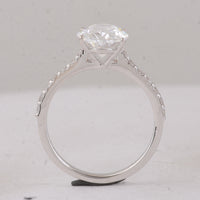 3.40 Carats Lab Grown Diamond 14K Gold Ring