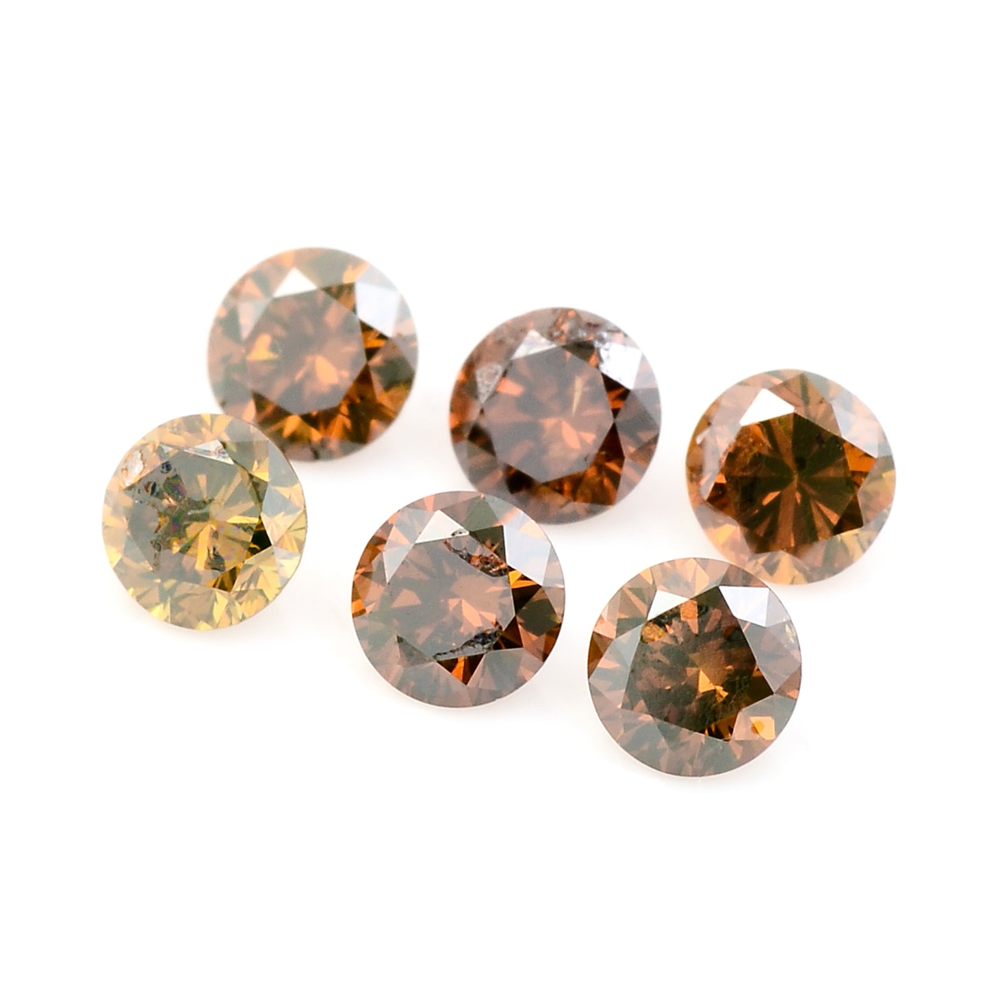 0.51 Red Diamond Round Loose Gemstone