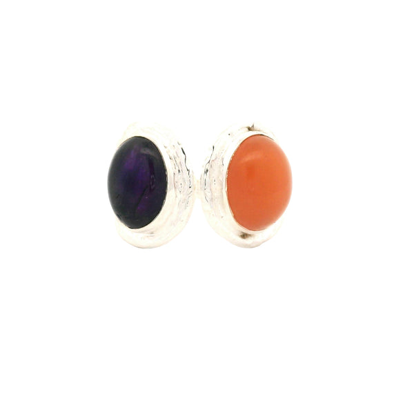 12.73 Ct Amethyst, Moonstone 925 Sterling Silver Ring