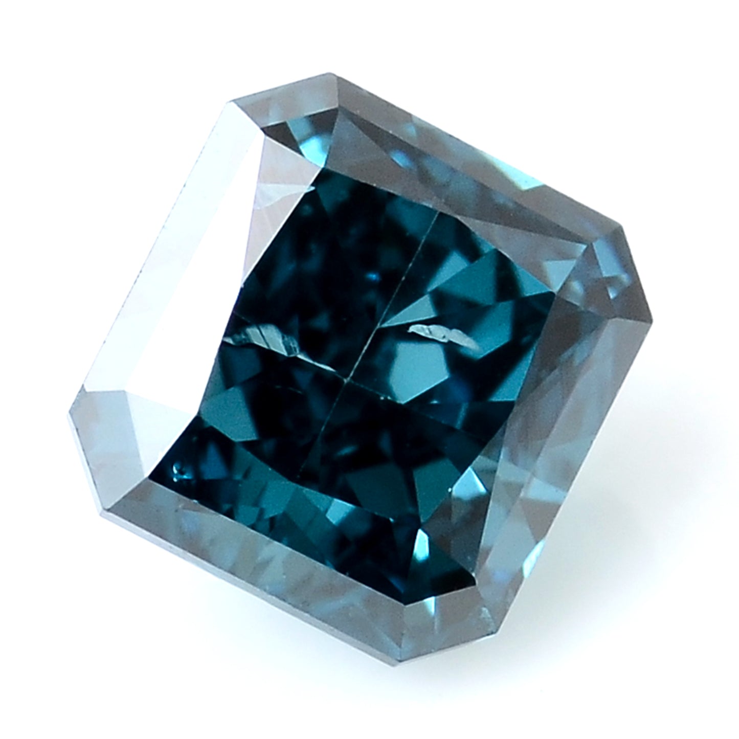 0.32 Carat Blue Diamond Octagon Loose Gemstone