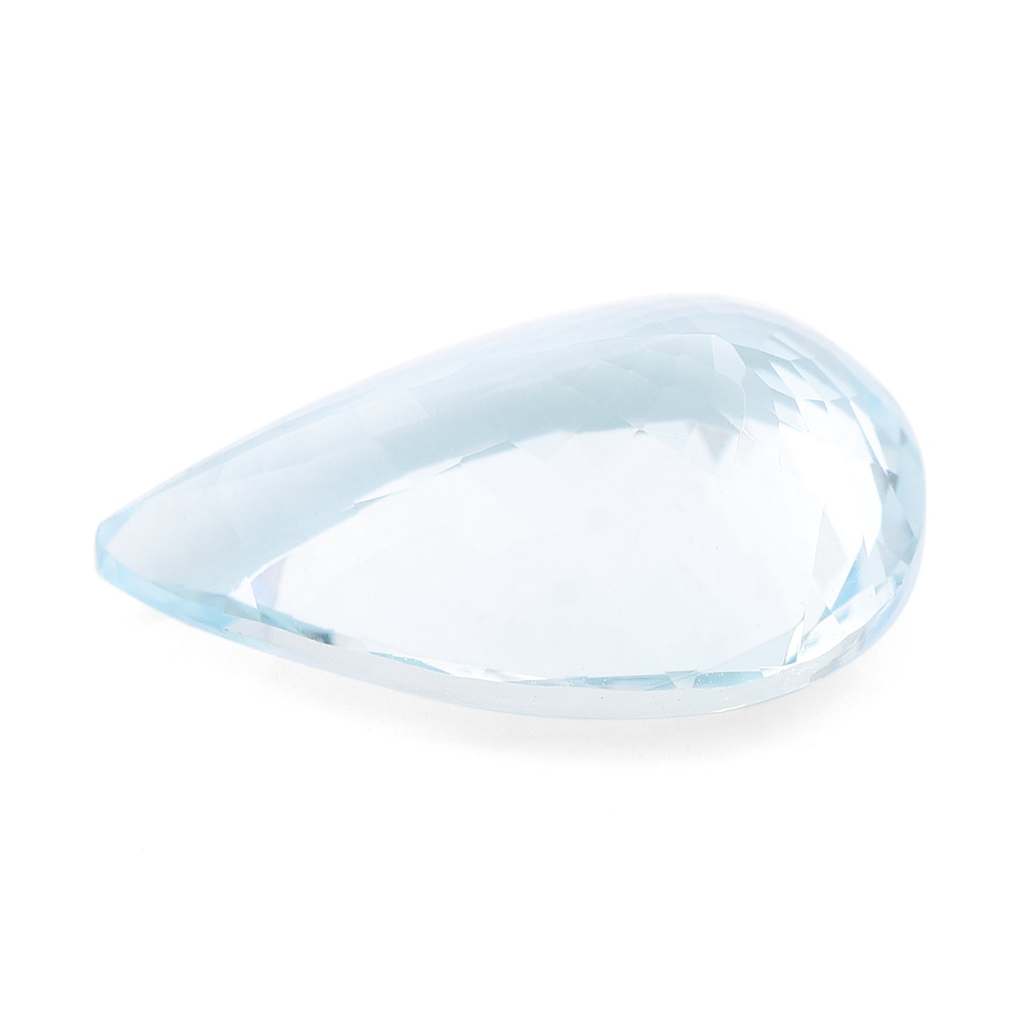 5.64 Natural Beryl Aquamarine Pear Mixed Cut Gemstone