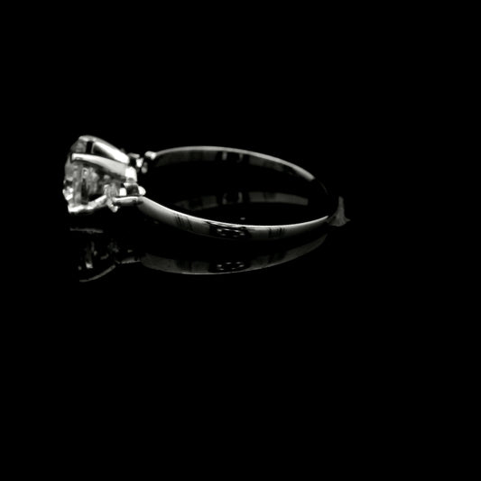 1.22 Ct Round Lab Grown Diamond 14K Gold Ring