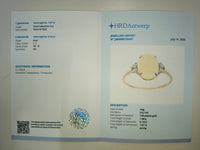 1.81 Ct Oval Cabochon Cut Natural Opal 14K Gold Ring