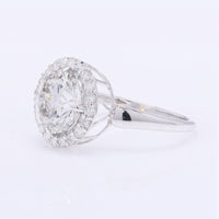 3.19 Carats Lab Grown Diamond 14K Gold Ring