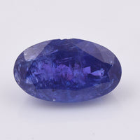 6.81 Natural Zoisite Tanzanite Oval Mixed Cut Gemstone