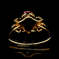 4.60 Ct Pear Kunzite 14K Gold Ring