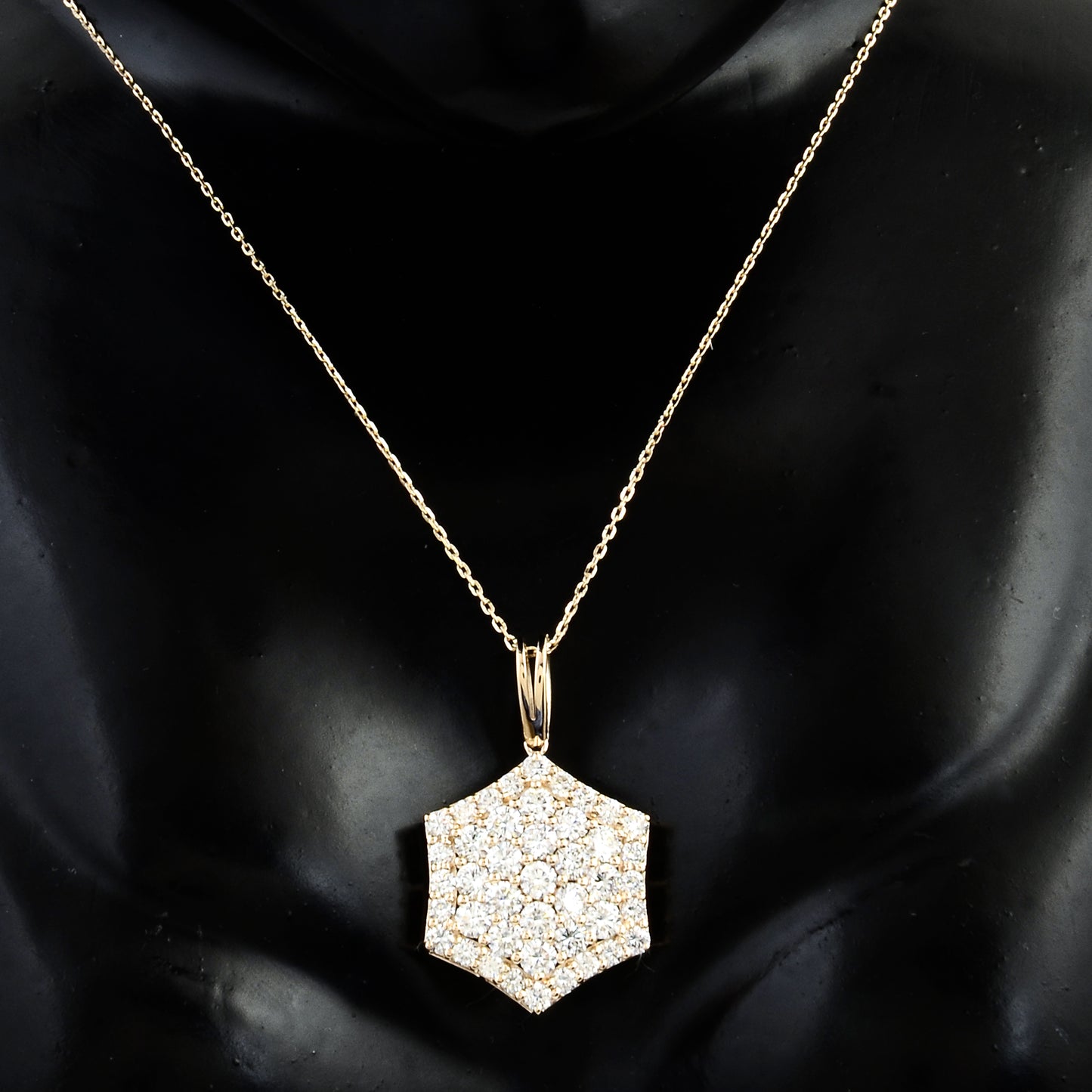 2.05 Carats Lab Grown Diamond 14K Gold Pendant